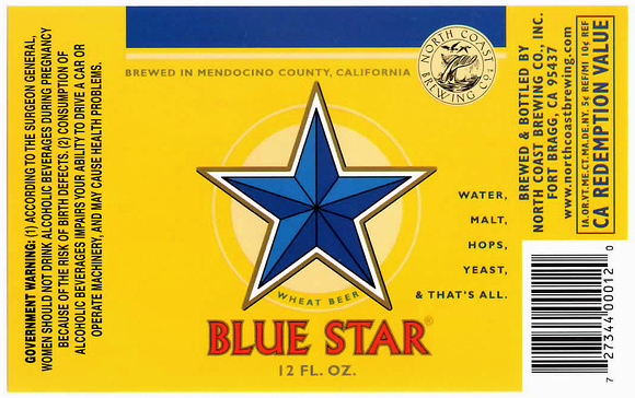 CA NCB 12B BLUE STAR WHEAT NU