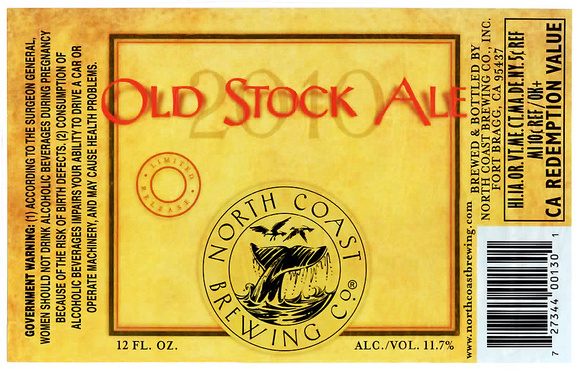 CA NCB 12B OLD STOCK ALE 2010 U