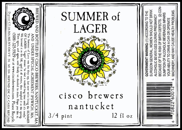 MA CIS 12D SUMMER OF LAGER U