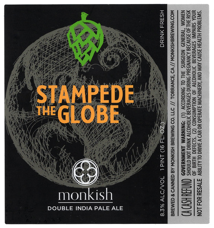 CA MON 16A STAMPEDE THE GLOBE U