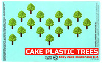 CO OUT 16B CAKE PLASTIC TREES U